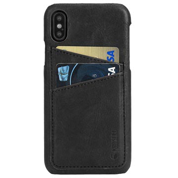 Iphone X Krusell Sunne 2 Card Leder Cover Zwart huismerk kopen in de aanbieding
