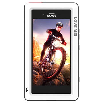 Sony Xperia Xz1 Compact Love Mei Powerful Hybrid Case Wit huismerk kopen in de aanbieding
