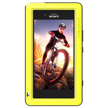 Sony Xperia Xz1 Compact Love Mei Powerful Hybrid Case Geel huismerk kopen in de aanbieding