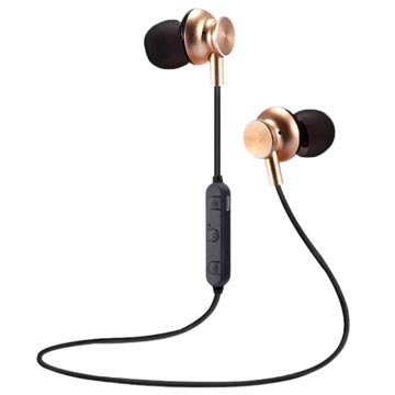 M6 Magnetisch Bluetooth In Ear Draadloze Koptelefoon Goud huismerk kopen in de aanbieding