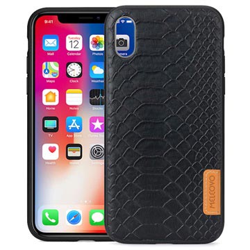 Meleovo Pattern Series Iphone Xr Hybrid Case Python huismerk kopen in de aanbieding