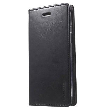 Samsung Galaxy J5 2015 Mercury Goospery Blue Moon Wallet Hoesje Zwart huismerk kopen in de aanbieding