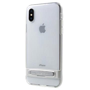 Iphone X Xs Mercury Dream Stand Bumper Cover Zilver Doorzichtig huismerk kopen in de aanbieding