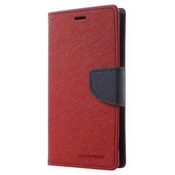 Sony Xperia Xz Xzs Mercury Goospery Fancy Diary Wallet Case Rood huismerk kopen in de aanbieding