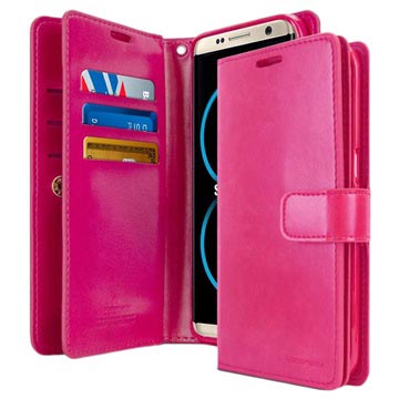 Samsung Galaxy S8 Mercury Goospery Mansoor Diary Wallet Case Hot Pink huismerk kopen in de aanbieding