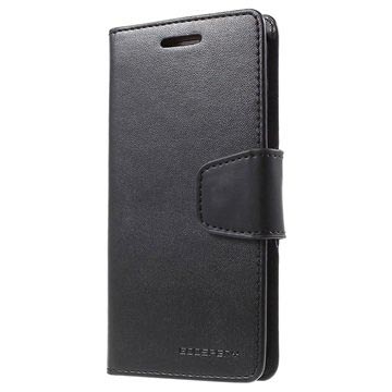 Samsung Galaxy S6 Edge Mercury Goospery Sonata Diary Wallet Hoesje Zwart huismerk kopen in de aanbieding