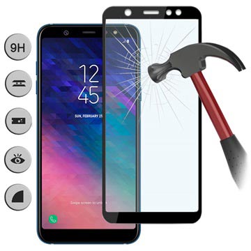 Mocolo Full Size Samsung Galaxy A6 2018 Glazen Screenprotector Zwart huismerk kopen in de aanbieding