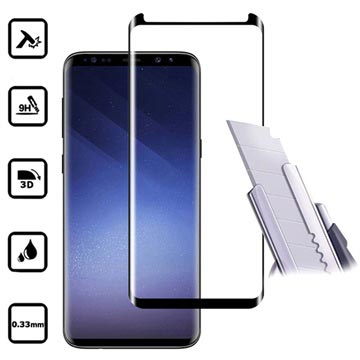 Samsung Galaxy S9 Mocolo 3D Full Size Glazen Screenprotector Zwart huismerk kopen in de aanbieding