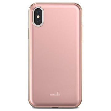 Iphone X Moshi Iglaze Cover Roze huismerk kopen in de aanbieding