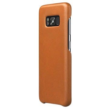 Samsung Galaxy S8 Mujjo Leder Cover Saddle Tan huismerk kopen in de aanbieding