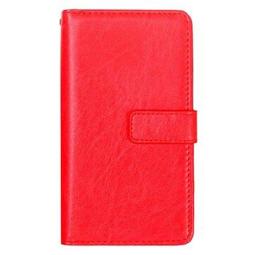 Huawei P9 Multifunctionele Wallet Case Rood huismerk kopen in de aanbieding