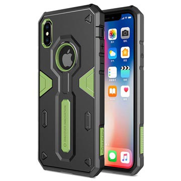 Iphone X Xs Nillkin Defender Ii Series Hybrid Case Groen Zwart huismerk kopen in de aanbieding