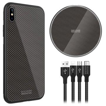 Nillkin Fancy Iphone Xs Max Cover Draadloze Oplader 3 In 1 Kabel Zwart huismerk kopen in de aanbieding