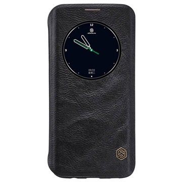 Samsung Galaxy S7 Edge Nillkin Qin Series Flip Case Zwart huismerk kopen in de aanbieding