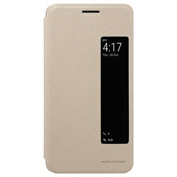 Huawei Mate 10 Nillkin Sparkle Smart View Flip Hoesje Goud huismerk kopen in de aanbieding Huawei Mate 10 Nillkin Sparkle Smart View Flip Hoesje Goud huismerk kopen in de aanbieding