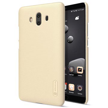 Huawei Mate 10 Nillkin Super Frosted Shield Cover Goud huismerk kopen in de aanbieding