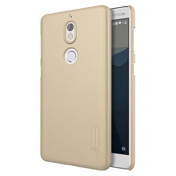 Nokia 7 Nillkin Super Frosted Shield Cover Goud huismerk kopen in de aanbieding
