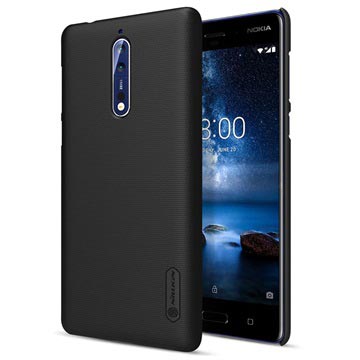 Nokia 8 Nillkin Super Frosted Shield Cover Zwart huismerk kopen in de aanbieding
