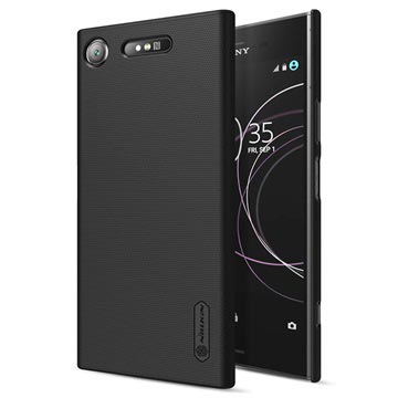 Sony Xperia Xz1 Nillkin Super Frosted Shield Cover Zwart huismerk kopen in de aanbieding