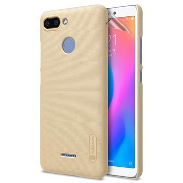 Nillkin Super Frosted Shield Xiaomi Redmi 6 Cover Goud huismerk kopen in de aanbieding