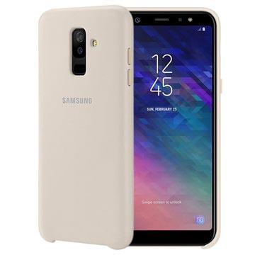 Samsung Galaxy A6 2018 Dual Layer Cover Ef Pa605Cfegww Goud huismerk kopen in de aanbieding