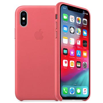 Iphone Xs Max Apple Leren Hoesje Mtex2Zma Roze huismerk kopen in de aanbieding
