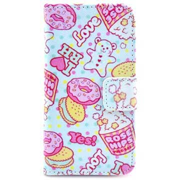 Iphone 4 4S Wallet Leren Hoesje Snoep huismerk kopen in de aanbieding