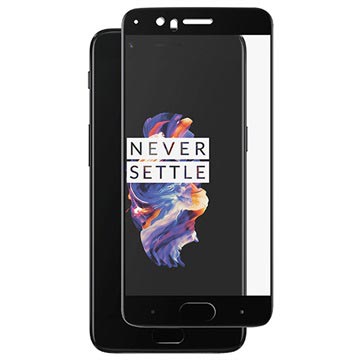 Oneplus 5 Panzer Premium Curved Glazen Screenprotector Zwart huismerk kopen in de aanbieding