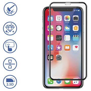 Panzer Premium Curved Iphone Xr Silicaatglas Screenprotector Zwart huismerk kopen in de aanbieding