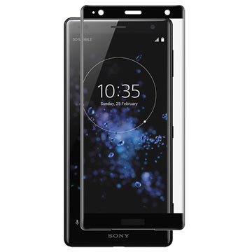 Sony Xperia Xz2 Panzer 3D Gebogen Glazen Screenprotector Zwart huismerk kopen in de aanbieding