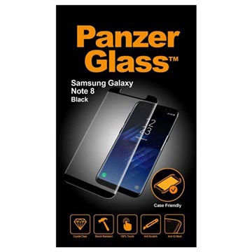 Samsung Galaxy Note 8 Panzerglass Case Friendly Screenprotector Zwart huismerk kopen in de aanbieding