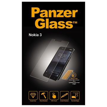 Nokia 3 Panzerglass Gehard Glas Screenprotector Doorzichtig huismerk kopen in de aanbieding