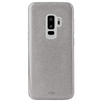 Samsung Galaxy S9 Puro Shine Glitter Tpu Case Zilver huismerk kopen in de aanbieding