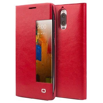 Huawei Mate 9 Pro 9 Porsche Design Qialino Smart View Flip Cover Rood huismerk kopen in de aanbieding