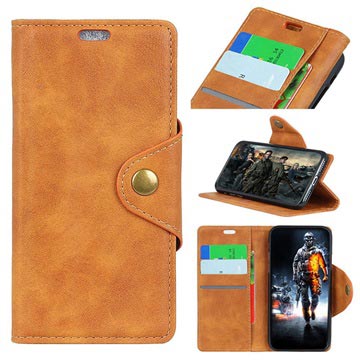 Retro Lg Q Stylus Lg Q Stylo 4 Wallet Case Met Standaardfunctie Bruin huismerk kopen in de aanbieding
