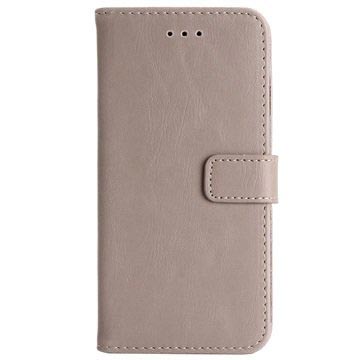 Iphone 7 Retro Wallet Case Beige huismerk kopen in de aanbieding