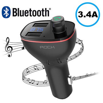 Rock B300 Autolader Bluetooth Fm Transmitter Zwart huismerk kopen in de aanbieding