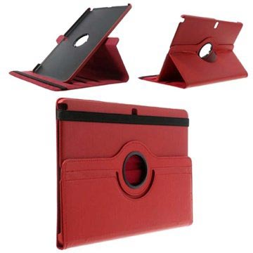 Samsung Galaxy Note Pro 122 Tab Rotary Leren Tas Rood huismerk kopen in de aanbieding