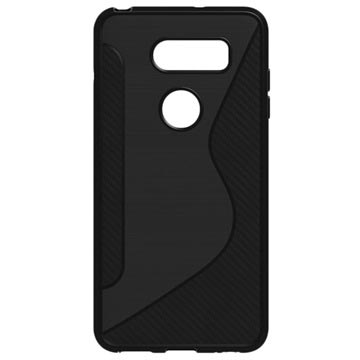 S Line Lg V30 Tpu Case Carbon Fiber Zwart huismerk kopen in de aanbieding
