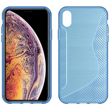S Line Iphone Xs Max Tpu Case Carbon Fiber Blauw huismerk kopen in de aanbieding S Line Iphone Xs Max Tpu Case Carbon Fiber Blauw huismerk kopen in de aanbieding