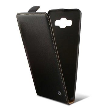 Samsung Galaxy A5 2015 A5 Duos Ksix Vertical Flip Case Zwart huismerk kopen in de aanbieding