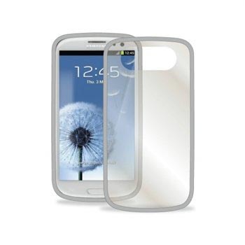 Samsung Galaxy S3 I9300 Puro Click On Cover Doorzichtig Grijs huismerk kopen in de aanbieding