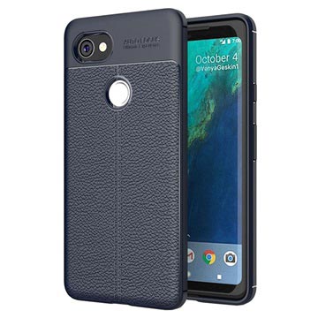 Google Pixel 2 Xl Slim Fit Premium Tpu Case Donkerblauw huismerk kopen in de aanbieding