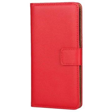 Sony Xperia Xa Xa Dual Slim Wallet Leren Hoesje Rood huismerk kopen in de aanbieding