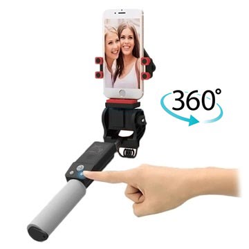 Smart 360 Graden Rotatie Draadloze Selfie Stick Zwart huismerk kopen in de aanbieding