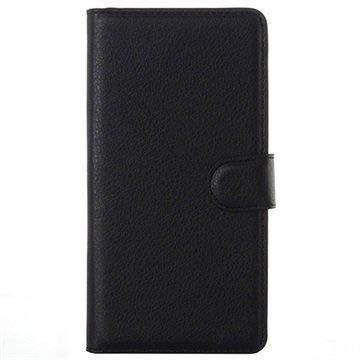 Sony Xperia M5 M5 Dual Textured Wallet Hoesje Zwart huismerk kopen in de aanbieding Sony Xperia M5 M5 Dual Textured Wallet Hoesje Zwart huismerk kopen in de aanbieding