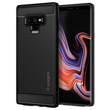 Spigen Rugged Armor Samsung Galaxy Note9 Cover Mat Zwart huismerk kopen in de aanbieding