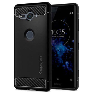 Spigen Rugged Armor Sony Xperia Xz2 Compact Cover Mat Zwart huismerk kopen in de aanbieding