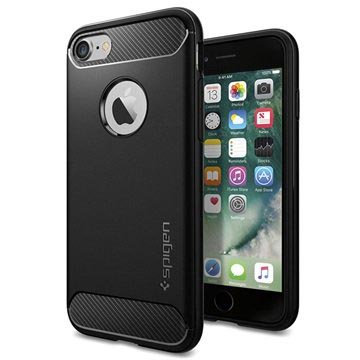 Iphone 7 8 Spigen Rugged Armor Case Zwart huismerk kopen in de aanbieding