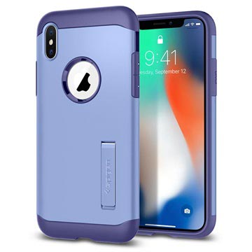 Spigen Slim Armor Iphone X Cover Lilla huismerk kopen in de aanbieding